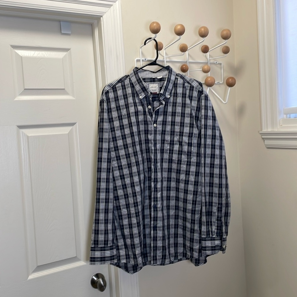 haupt - Germany Classic Long Sleeve Button Down -  Black / White - XL